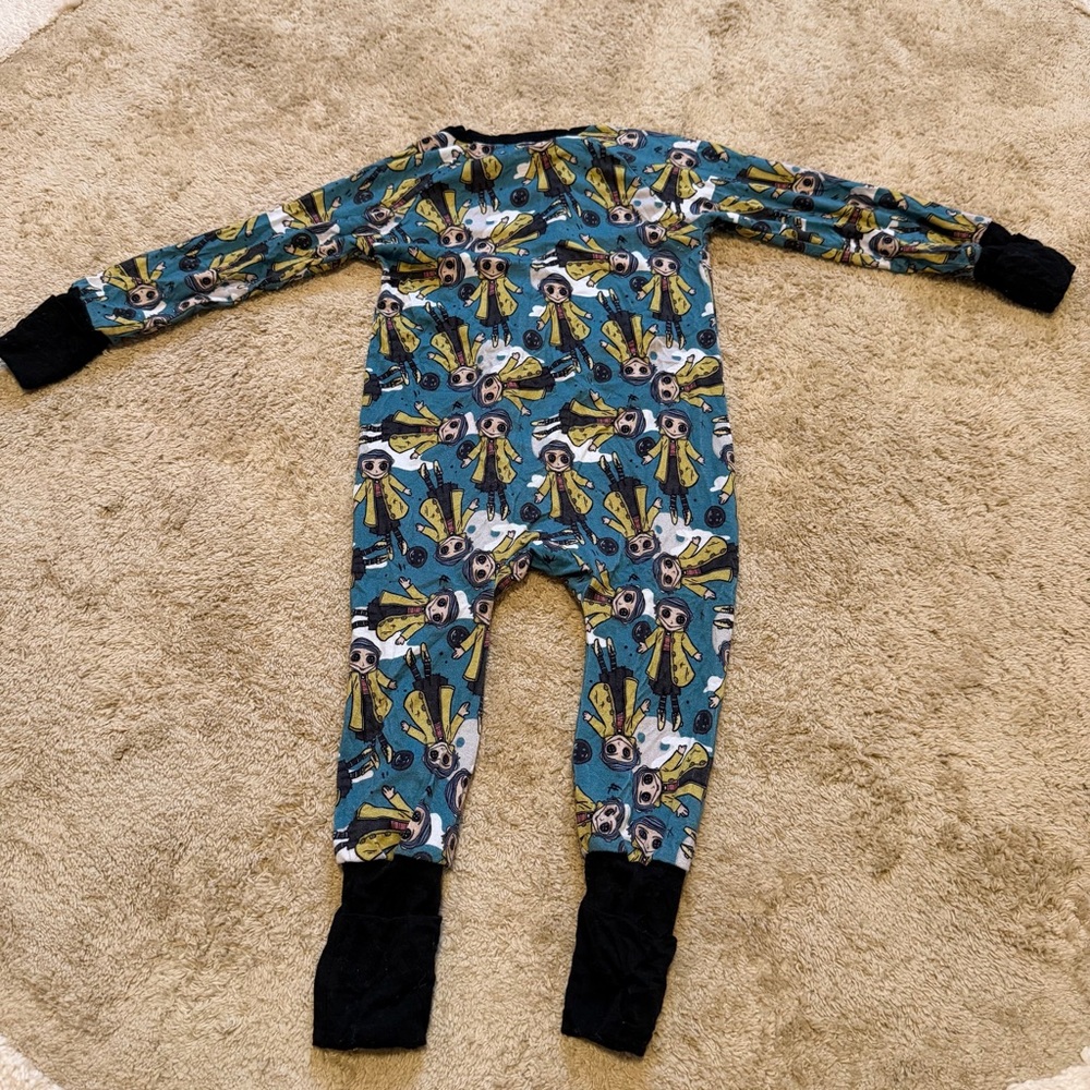 Oak + Ollie Bamboo Zip Romper – Coraline Print